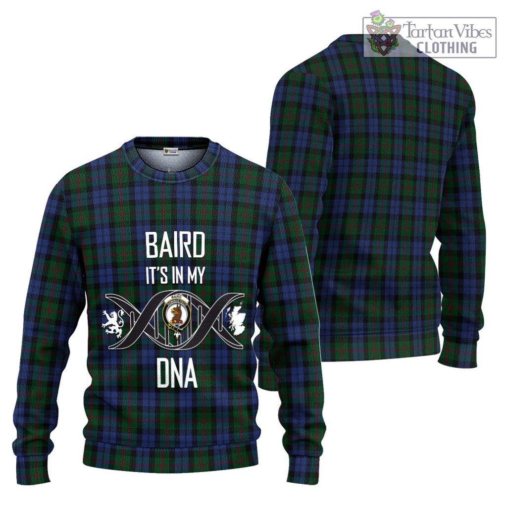 Baird Tartan Knitted Sweater with Family Crest DNA In Me Style Unisex - Tartanvibesclothing Shop