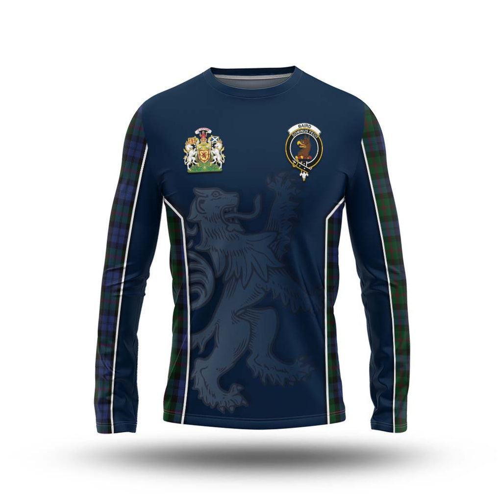 Baird Tartan Long Sleeve T-Shirt with Family Crest and Lion Rampant Vibes Sport Style Unisex - Tartan Vibes Clothing