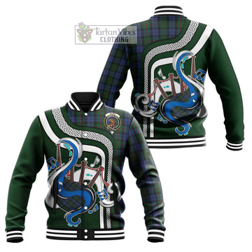 Baird Tartan Baseball Jacket with Epic Bagpipe Style