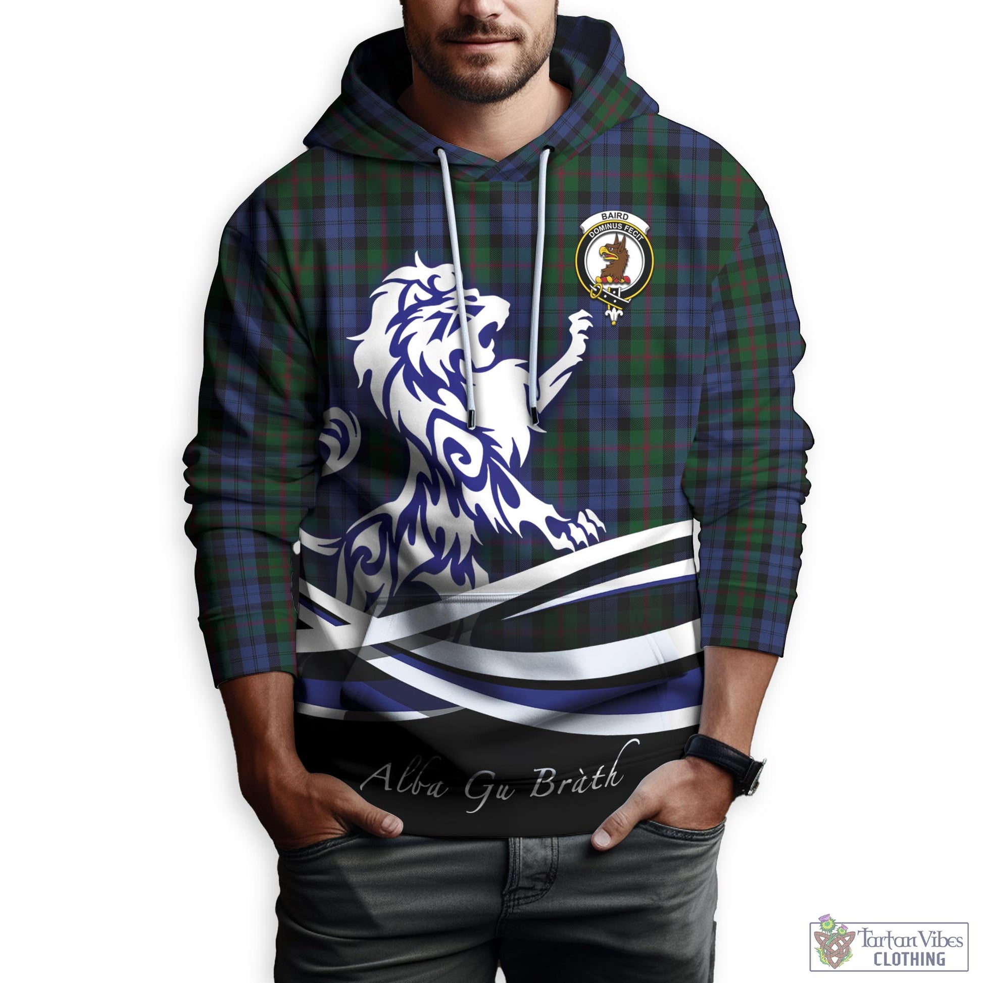 baird-tartan-hoodie-with-alba-gu-brath-regal-lion-emblem