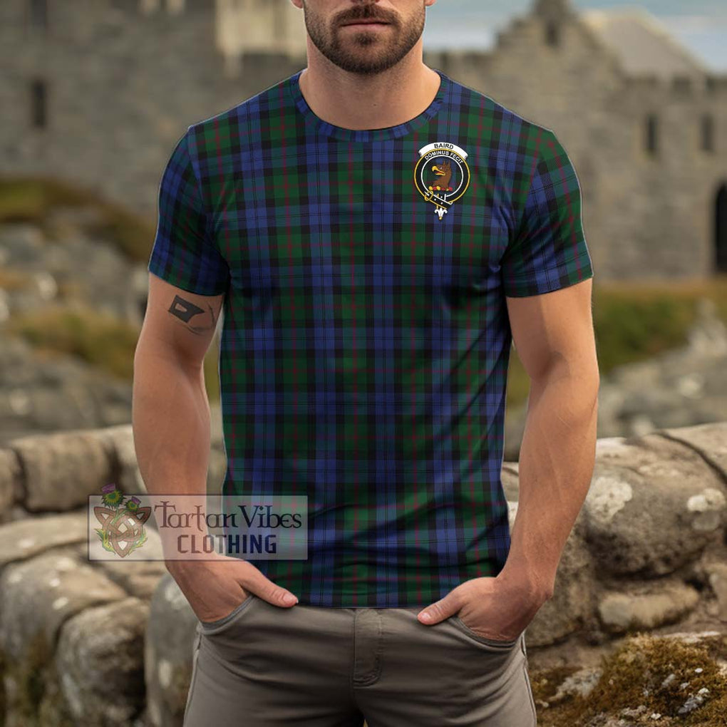 Baird Tartan Cotton T-Shirt with Family Crest Men's Shirt - Tartanvibesclothing Shop