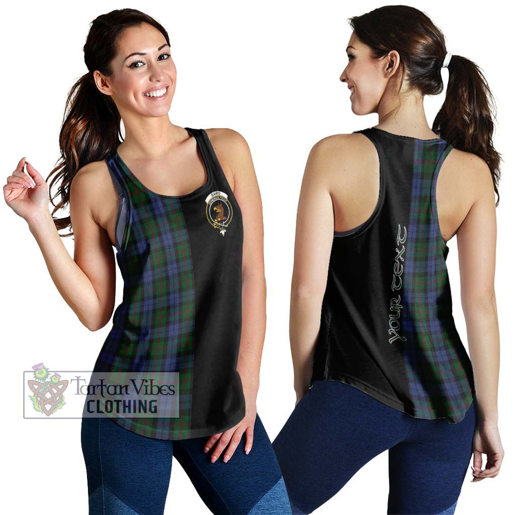 Baird Tartan Women's Racerback Tanks with Family Crest and Half Of Me Style 4XL - Tartanvibesclothing Shop