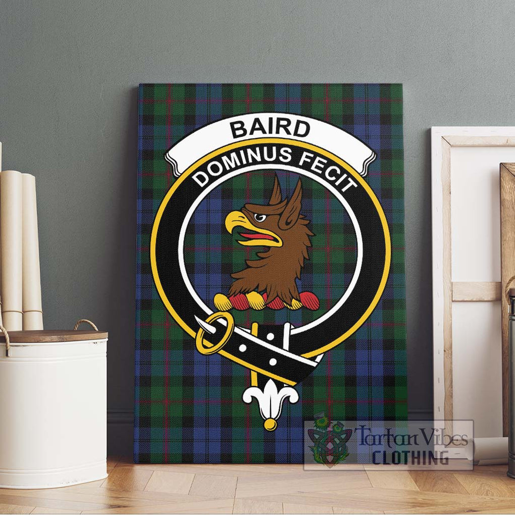 Baird Tartan Canvas Print Wall Art with Family Crest Without Frame - Tartan Vibes Clothing