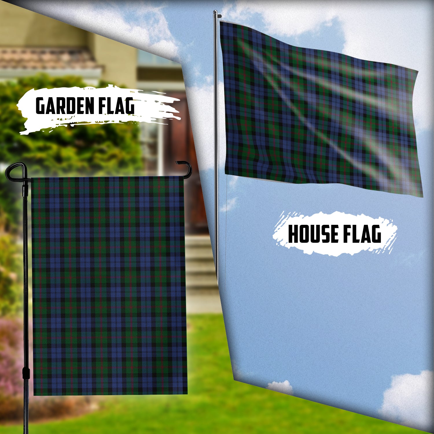Baird Tartan Flag Garden Flag (Vertical) - Tartanvibesclothing