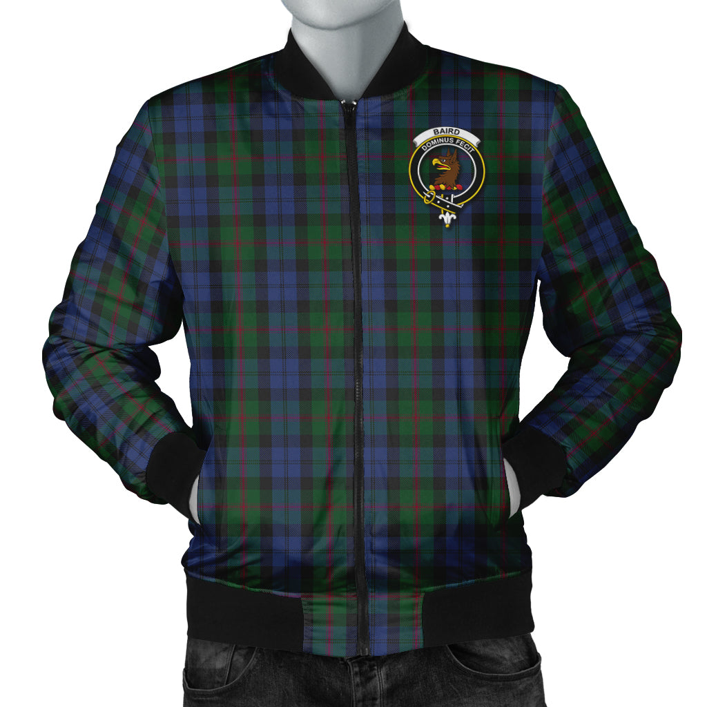 Baird Tartan Bomber Jacket with Family Crest Unisex - Tartanvibesclothing