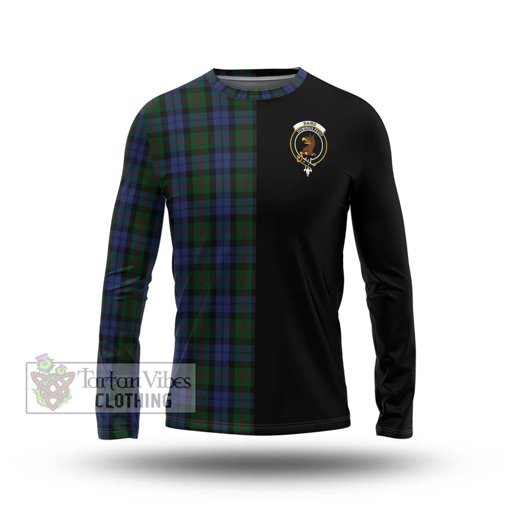 Baird Tartan Long Sleeve T-Shirt with Family Crest and Half Of Me Style Unisex - Tartanvibesclothing Shop