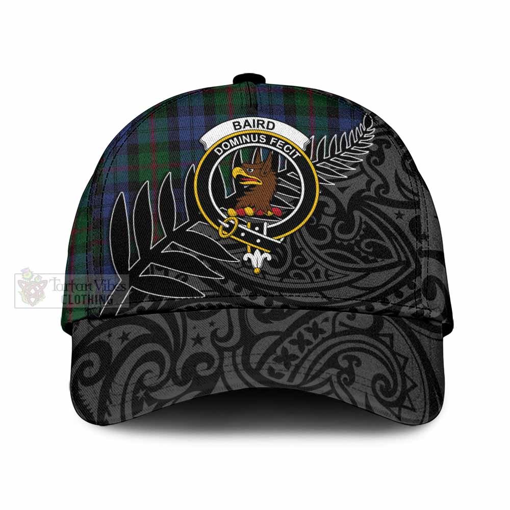 Tartan Vibes Clothing Baird Tartan Classic Cap with New Zealand Silver Fern Half Style