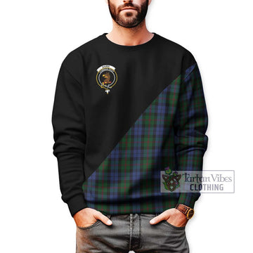 Baird Tartan Sweatshirt with Family Crest and Military Logo Style