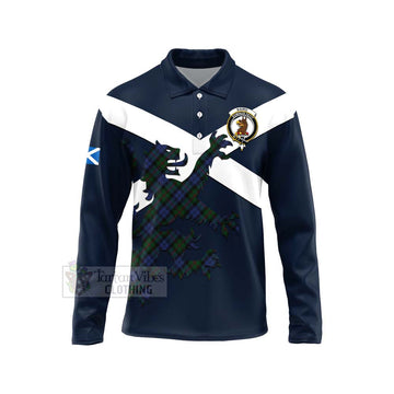 Baird Tartan Lion Rampant Long Sleeve Polo Shirt  Proudly Display Your Heritage with Alba Gu Brath and Clan Name