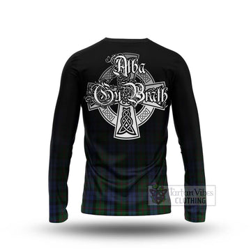 Baird Tartan Long Sleeve T-Shirt Featuring Alba Gu Brath Family Crest Celtic Inspired