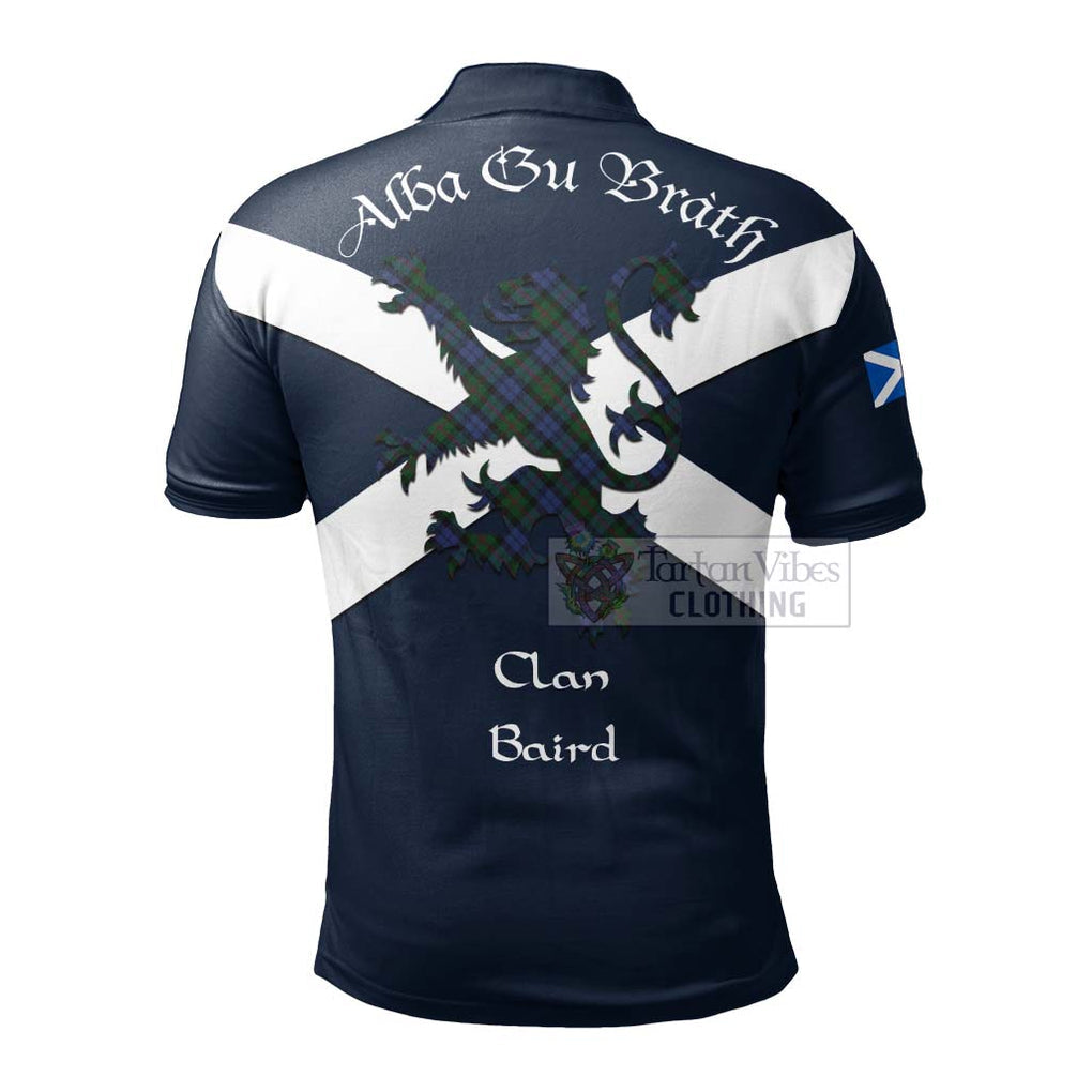 Tartan Vibes Clothing Baird Tartan Lion Rampant Polo Shirt – Proudly Display Your Heritage with Alba Gu Brath and Clan Name