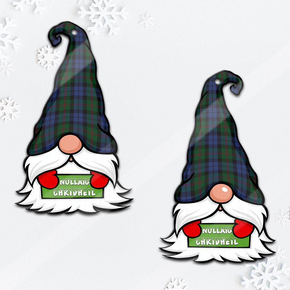 Baird Gnome Christmas Ornament with His Tartan Christmas Hat - Tartan Vibes Clothing