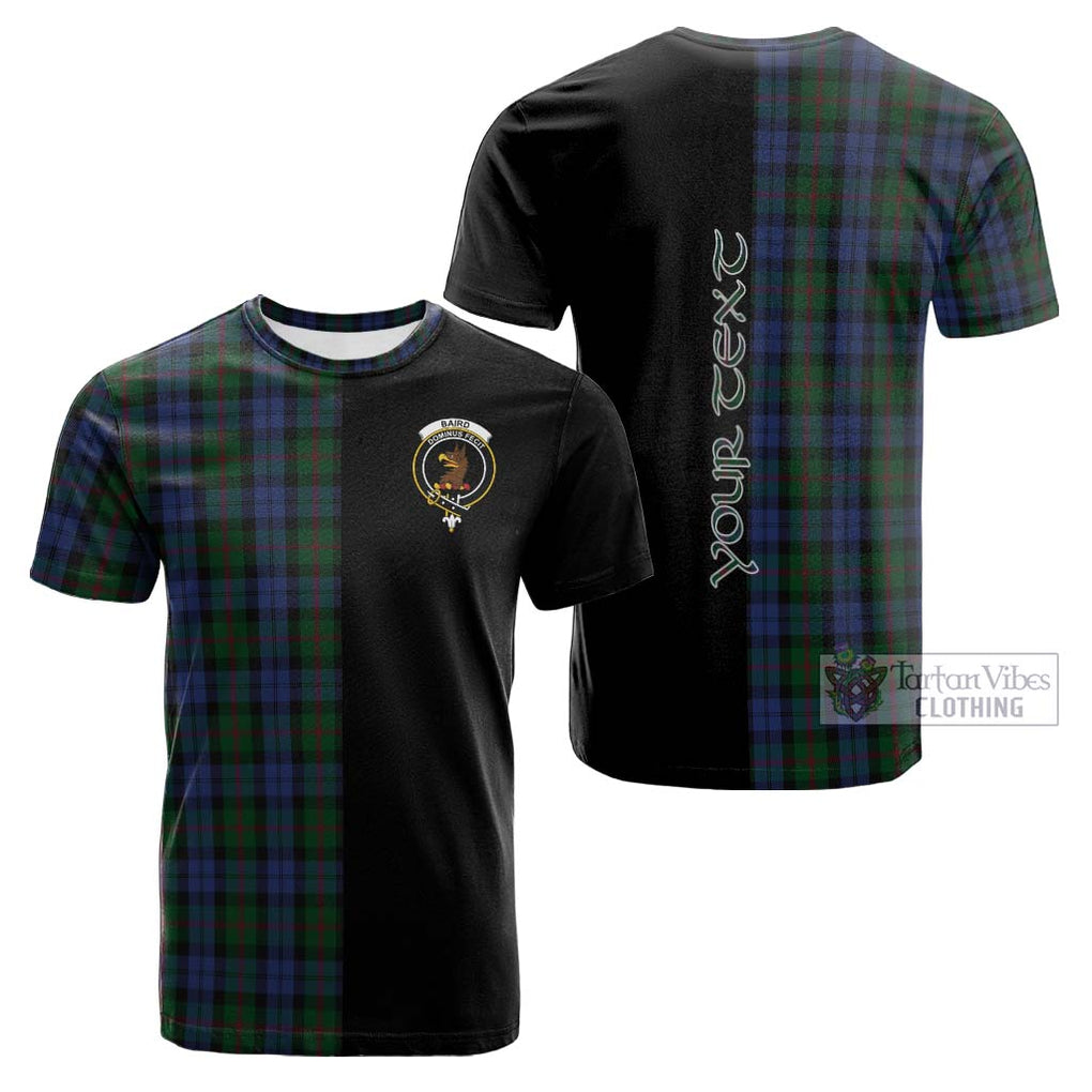 Tartan Vibes Clothing Baird Tartan Cotton T-shirt with Family Crest and Half Of Me Style