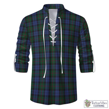 Baird Tartan Men's Scottish Traditional Jacobite Ghillie Kilt Shirt