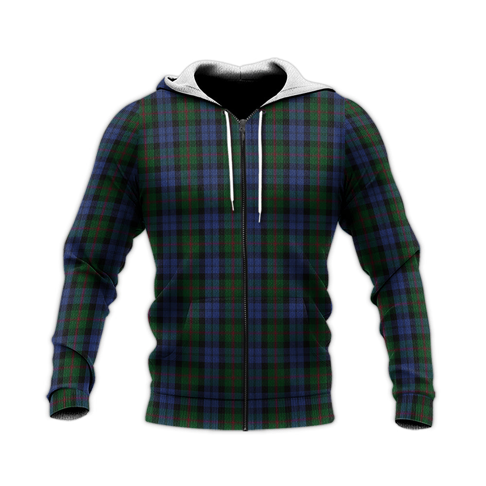 Baird Tartan Knitted Hoodie Unisex Knitted Zip Hoodie - Tartanvibesclothing