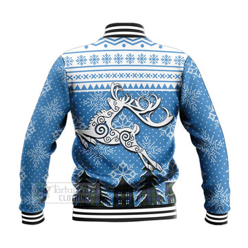 Baird Clan Christmas Baseball Jacket Celtic Reindeer Style