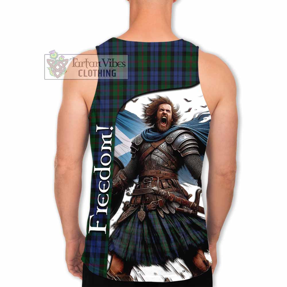 Tartan Vibes Clothing Baird Crest Tartan Men's Tank Top Inspired by the Freedom of Scottish Warrior