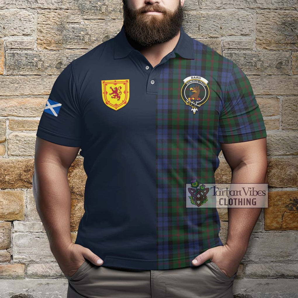 Tartan Vibes Clothing Baird Tartan Polo Shirt with Scottish Lion Royal Arm Half Style