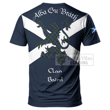 Baird Tartan Lion Rampant T-Shirt Proudly Display Your Heritage with Alba Gu Brath and Clan Name