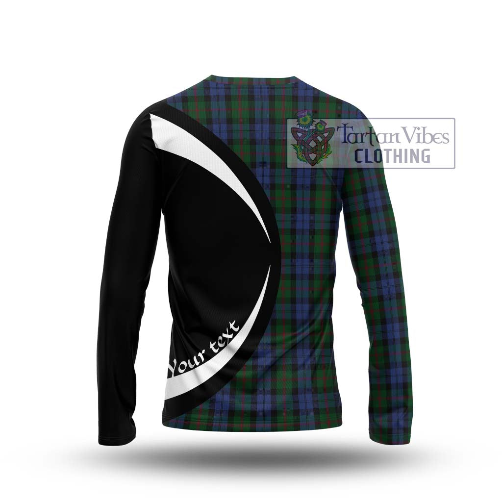 Baird Tartan Long Sleeve T-Shirt with Family Crest Circle Style - Tartan Vibes Clothing