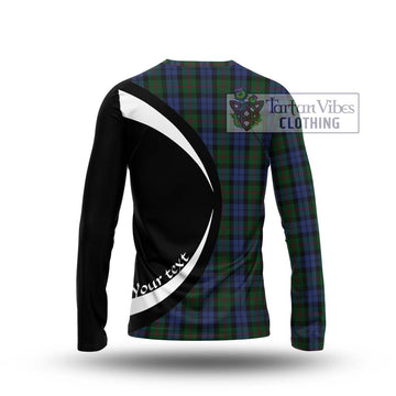 Baird Tartan Long Sleeve T-Shirt with Family Crest Circle Style