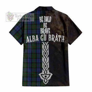 Baird Tartan Family Crest Hawaiian Shirt Alba Gu Brath Be Brave Lion Ancient Style - Tartan Vibes Clothing