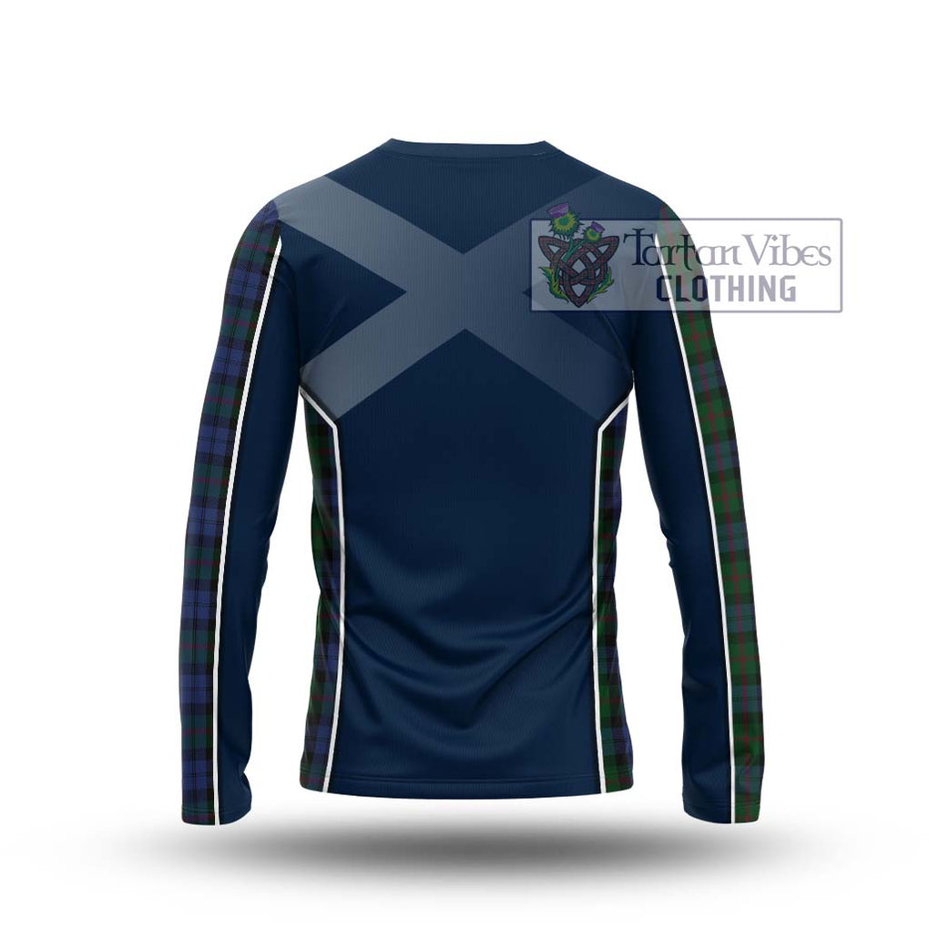 Baird Tartan Long Sleeve T-Shirt with Family Crest and Lion Rampant Vibes Sport Style - Tartan Vibes Clothing