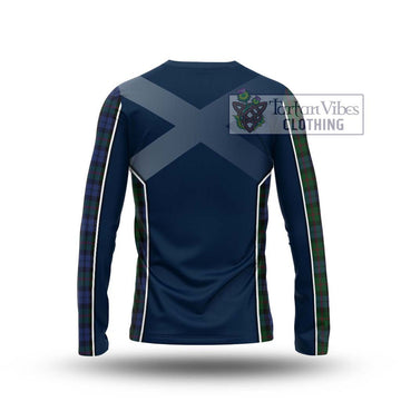 Baird Tartan Long Sleeve T-Shirt with Family Crest and Lion Rampant Vibes Sport Style