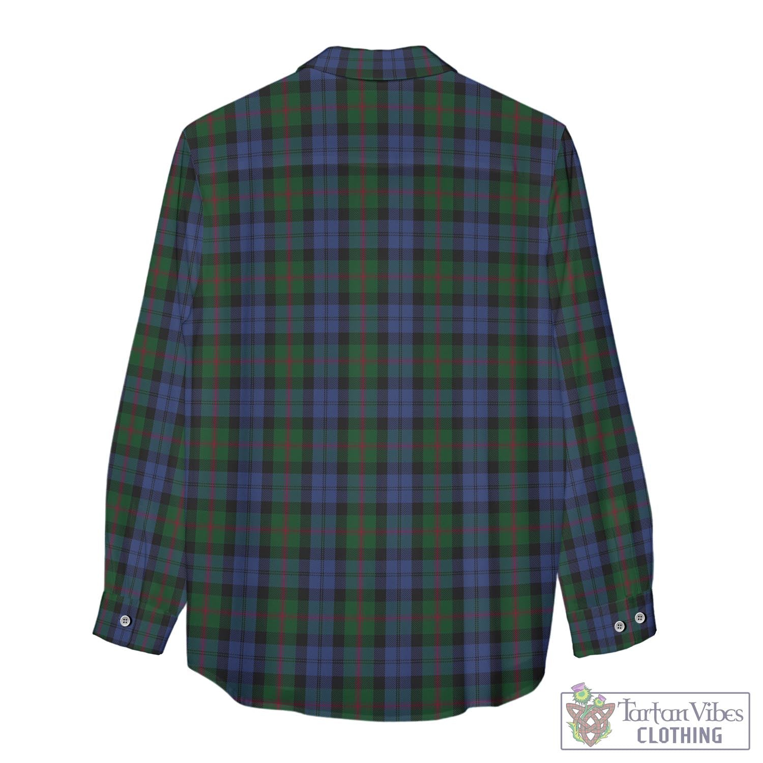 Tartan Vibes Clothing Baird Tartan Womens Casual Shirt with Family Crest