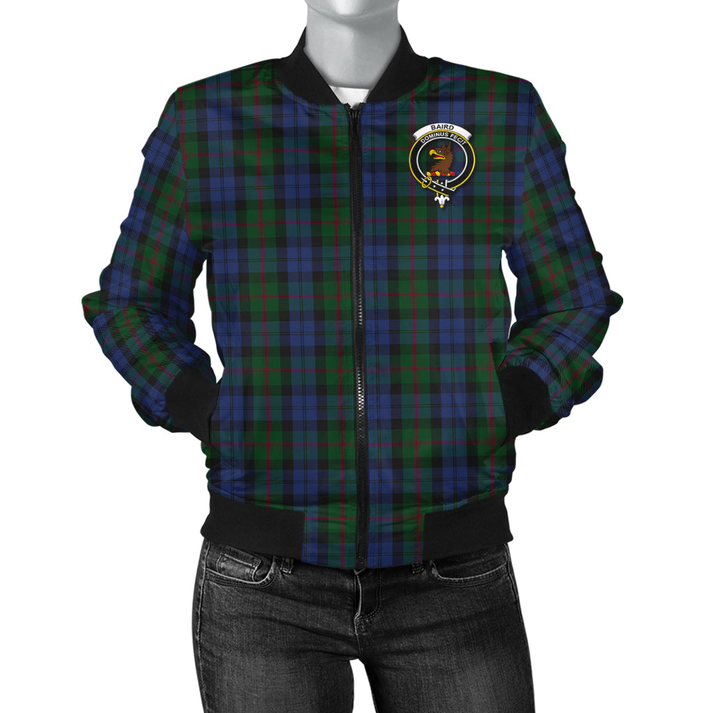 Baird Tartan Bomber Jacket with Family Crest - Tartanvibesclothing