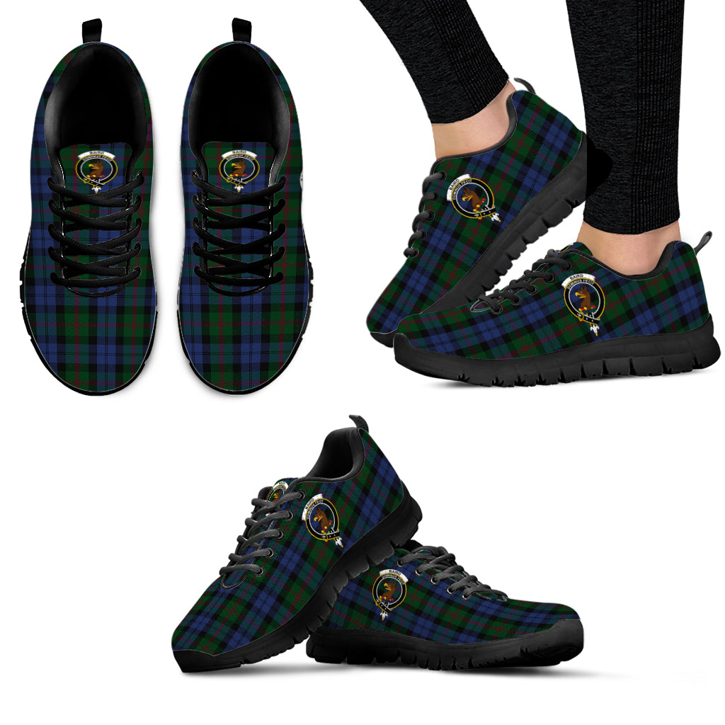 Baird Tartan Sneakers with Family Crest - Tartanvibesclothing