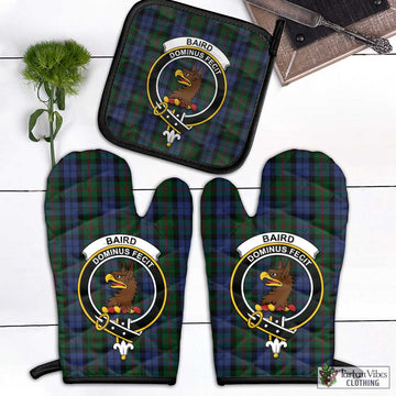 Baird Tartan Combo Oven Mitt & Pot-Holder with Family Crest