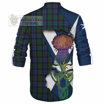 Baird Tartan Family Crest Ghillie Kilt Shirt Scottish Thistle Celtic Inspired - Tartan Vibes Clothing