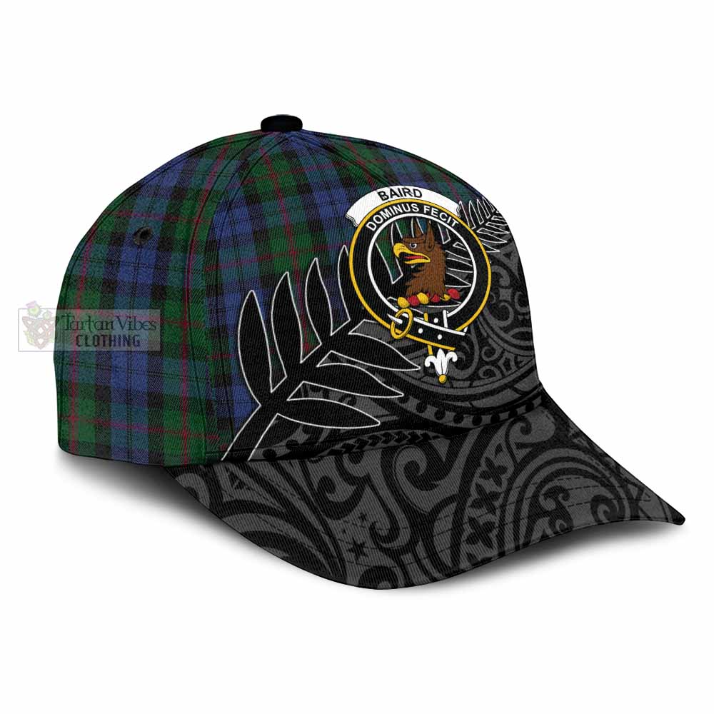 Tartan Vibes Clothing Baird Tartan Classic Cap with New Zealand Silver Fern Half Style