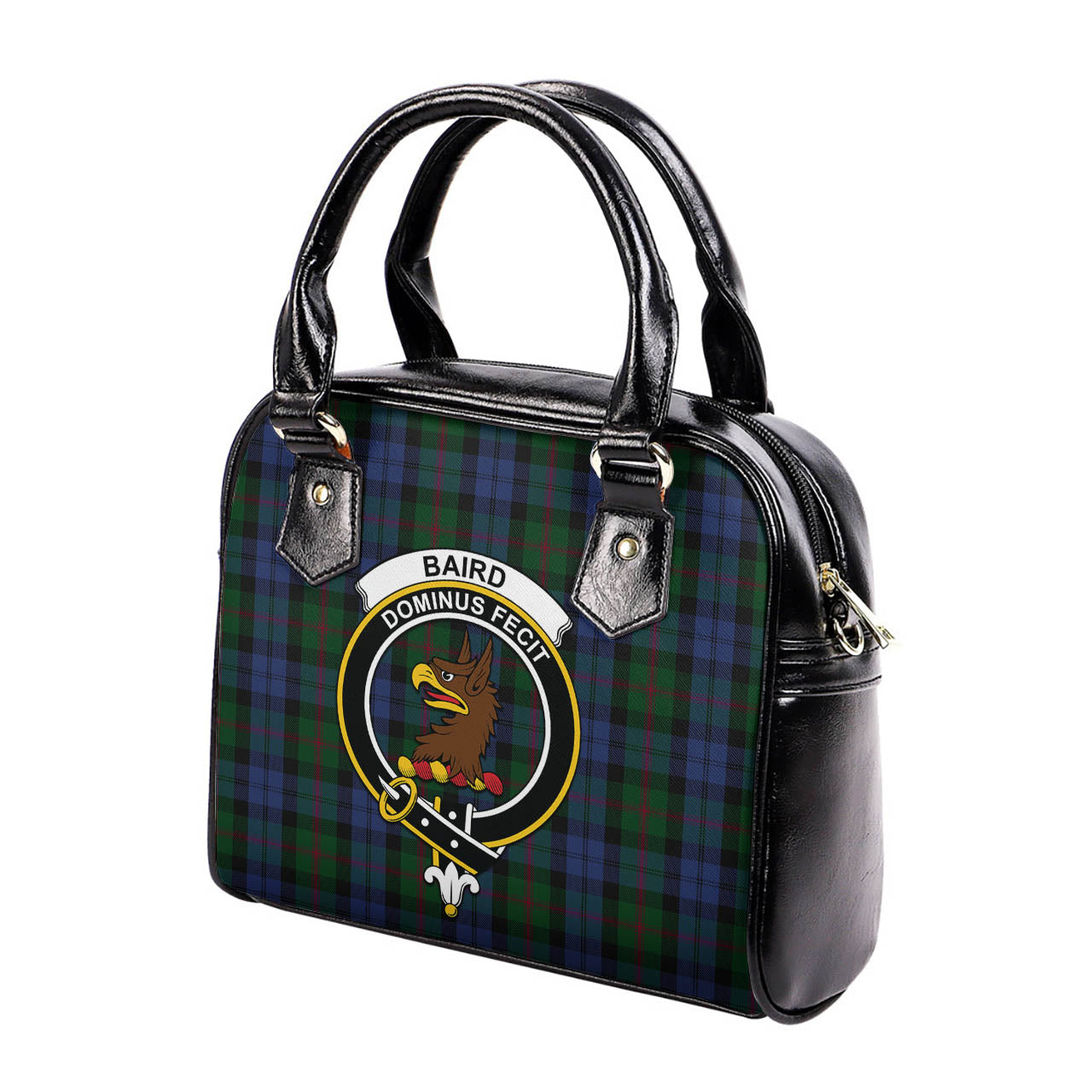 Baird Tartan Shoulder Handbags with Family Crest - Tartanvibesclothing