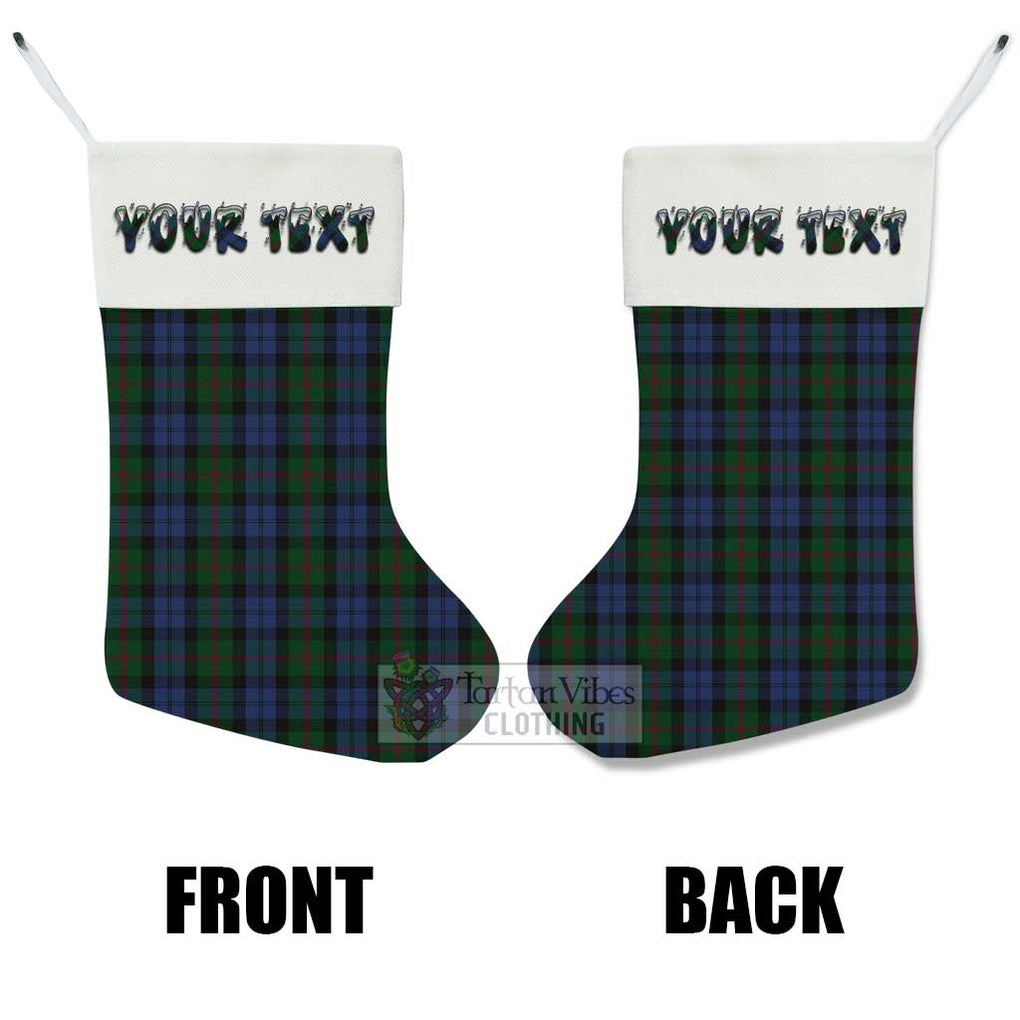 Tartan Vibes Clothing Baird Tartan Christmas Stocking with Personalized Text