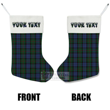 Baird Tartan Christmas Stocking with Personalized Text