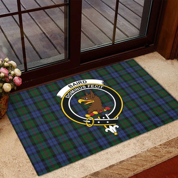 Baird Tartan Door Mat with Family Crest