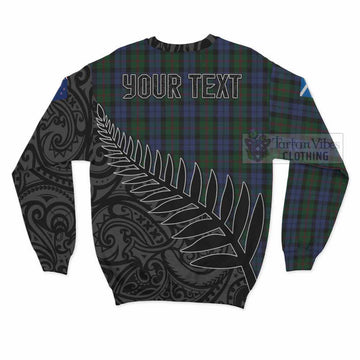 Baird Crest Tartan Sweatshirt with New Zealand Silver Fern Half Style