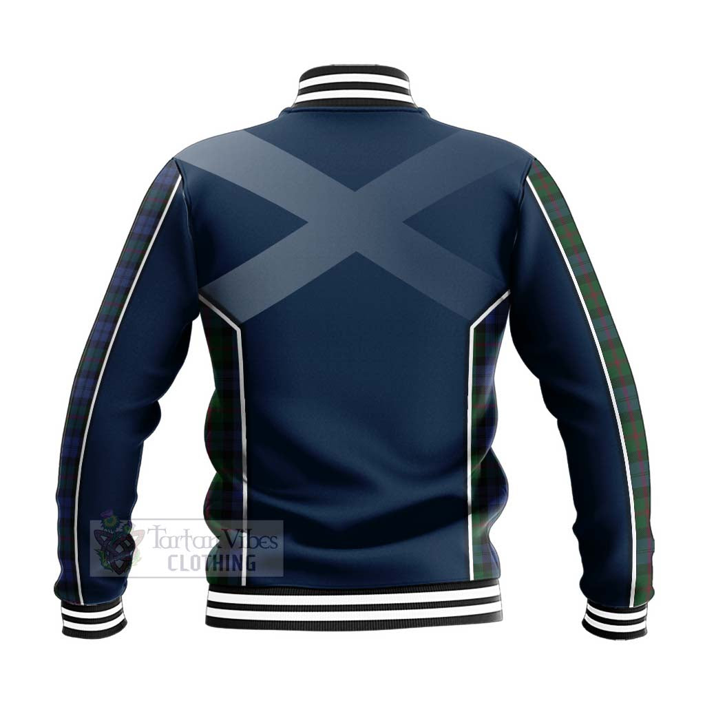 Baird Tartan Baseball Jacket with Family Crest and Scottish Thistle Vibes Sport Style - Tartan Vibes Clothing