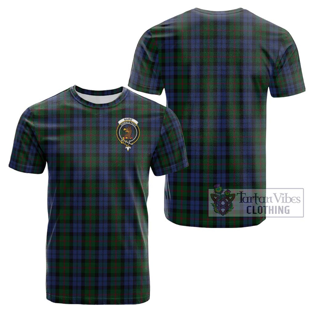 Baird Tartan Cotton T-Shirt with Family Crest Kid's Shirt - Tartanvibesclothing Shop