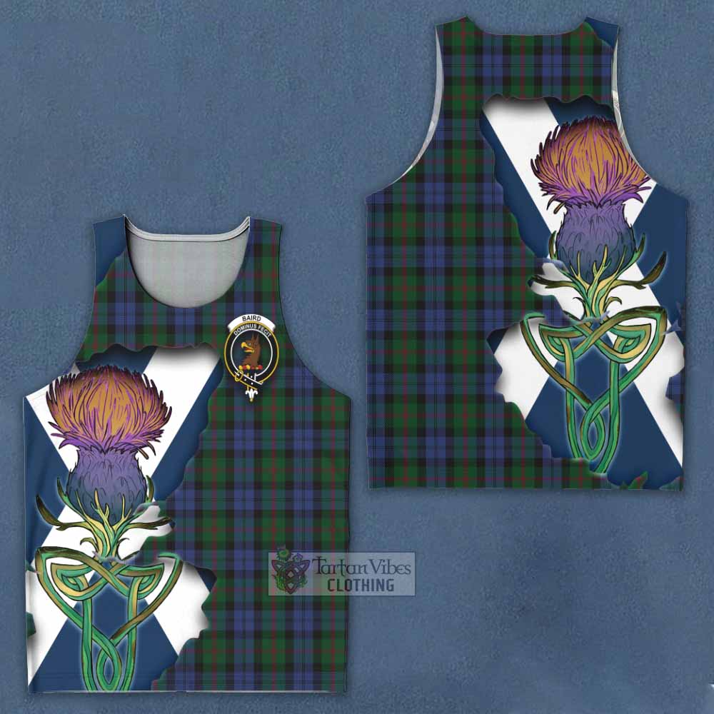 Baird Tartan Family Crest Men's Tank Top Scottish Thistle Celtic Inspired - Tartan Vibes Clothing