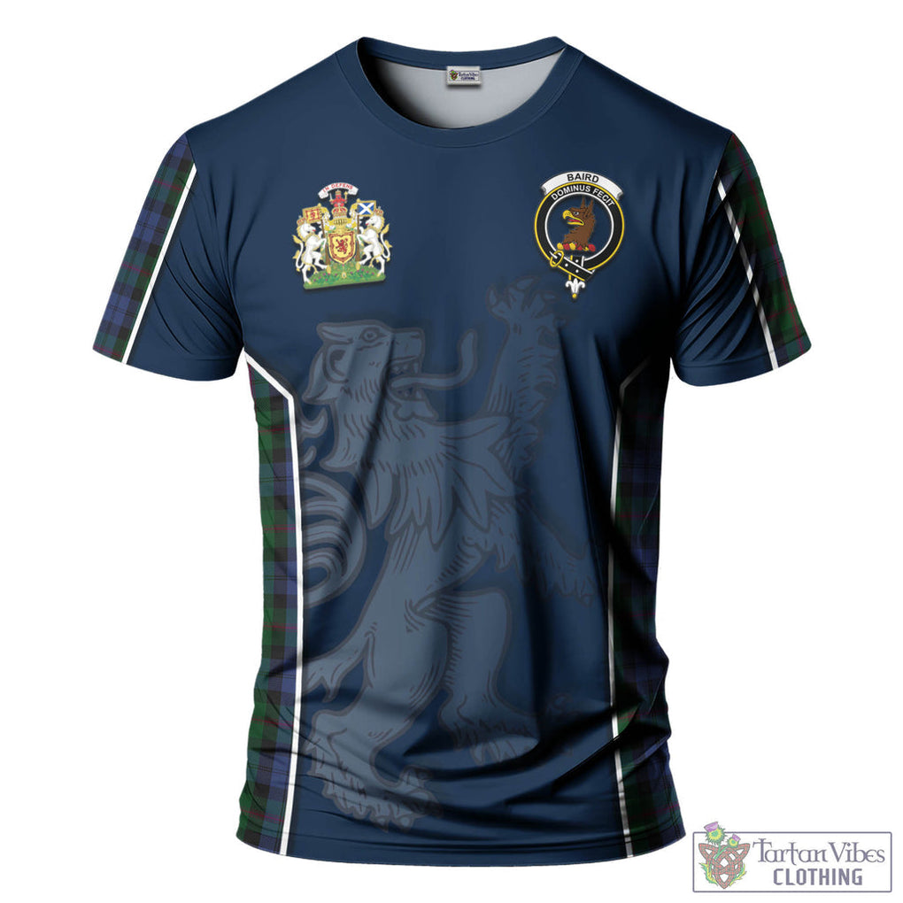 Tartan Vibes Clothing Baird Tartan T-Shirt with Family Crest and Lion Rampant Vibes Sport Style