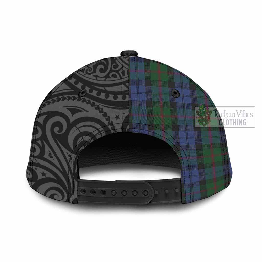 Tartan Vibes Clothing Baird Tartan Classic Cap with New Zealand Silver Fern Half Style