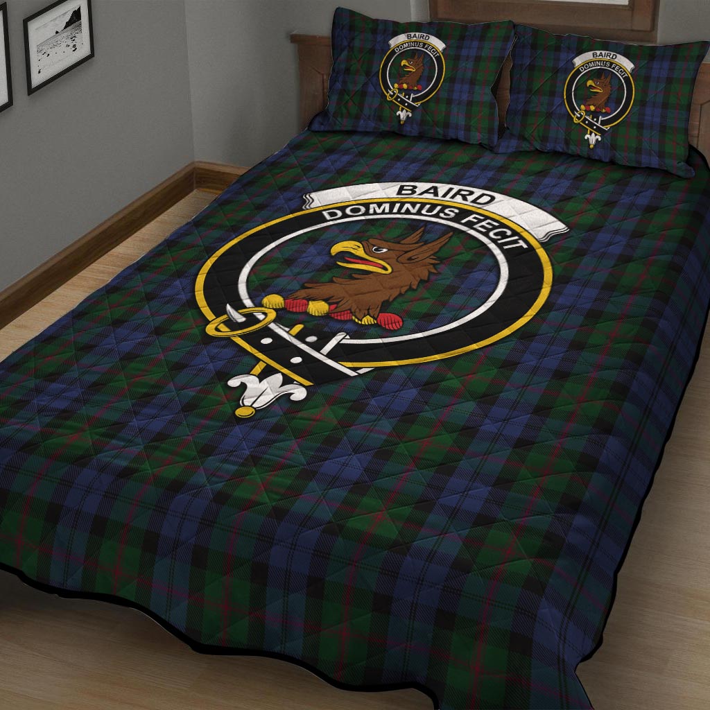 Baird Tartan Quilt Bed Set with Family Crest - Tartan Vibes Clothing