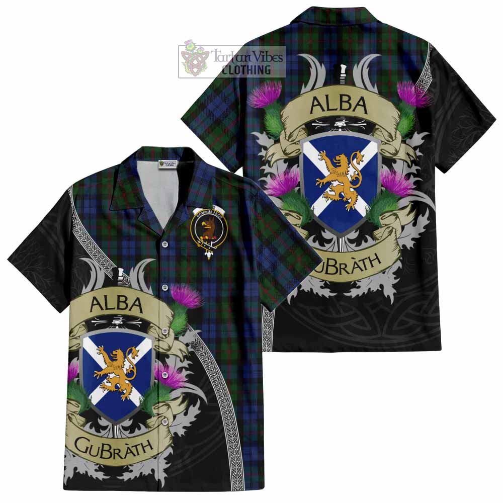 Baird Tartan Family Crest Hawaiian Shirt Lion Rampant Royal Thistle Shield Celtic Inspired - Tartan Vibes Clothing