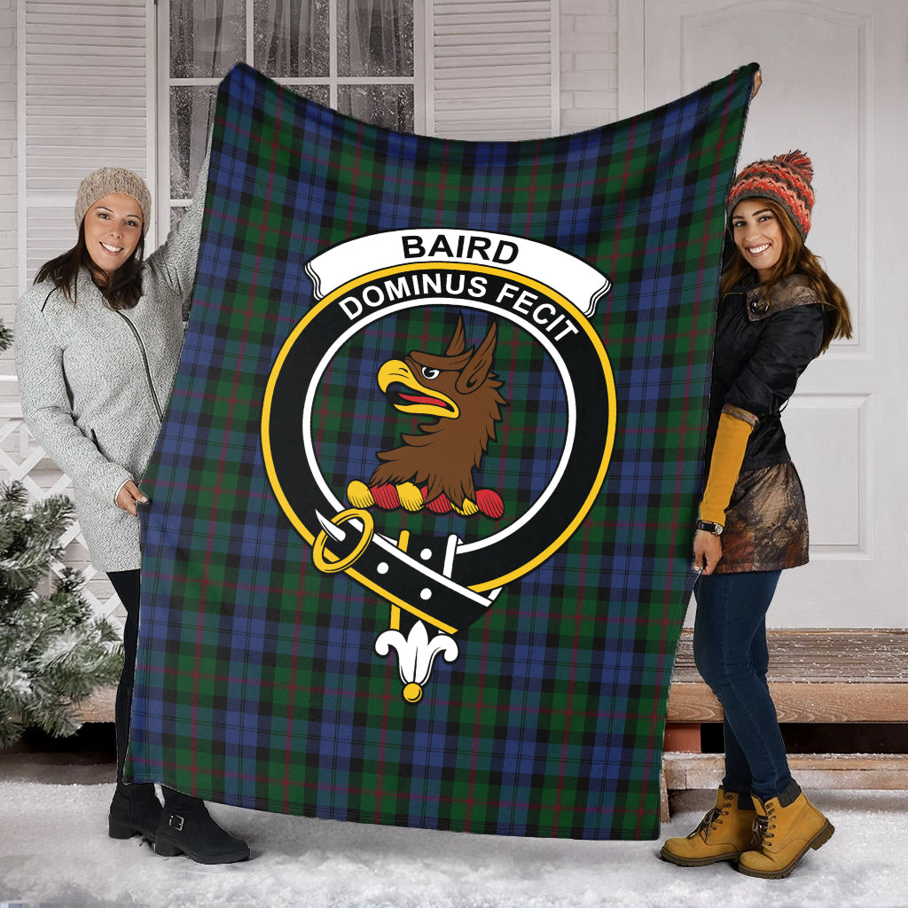 Baird Tartan Blanket with Family Crest - Tartan Vibes Clothing