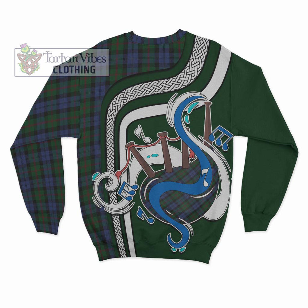 Baird Tartan Sweatshirt with Epic Bagpipe Style - Tartanvibesclothing Shop