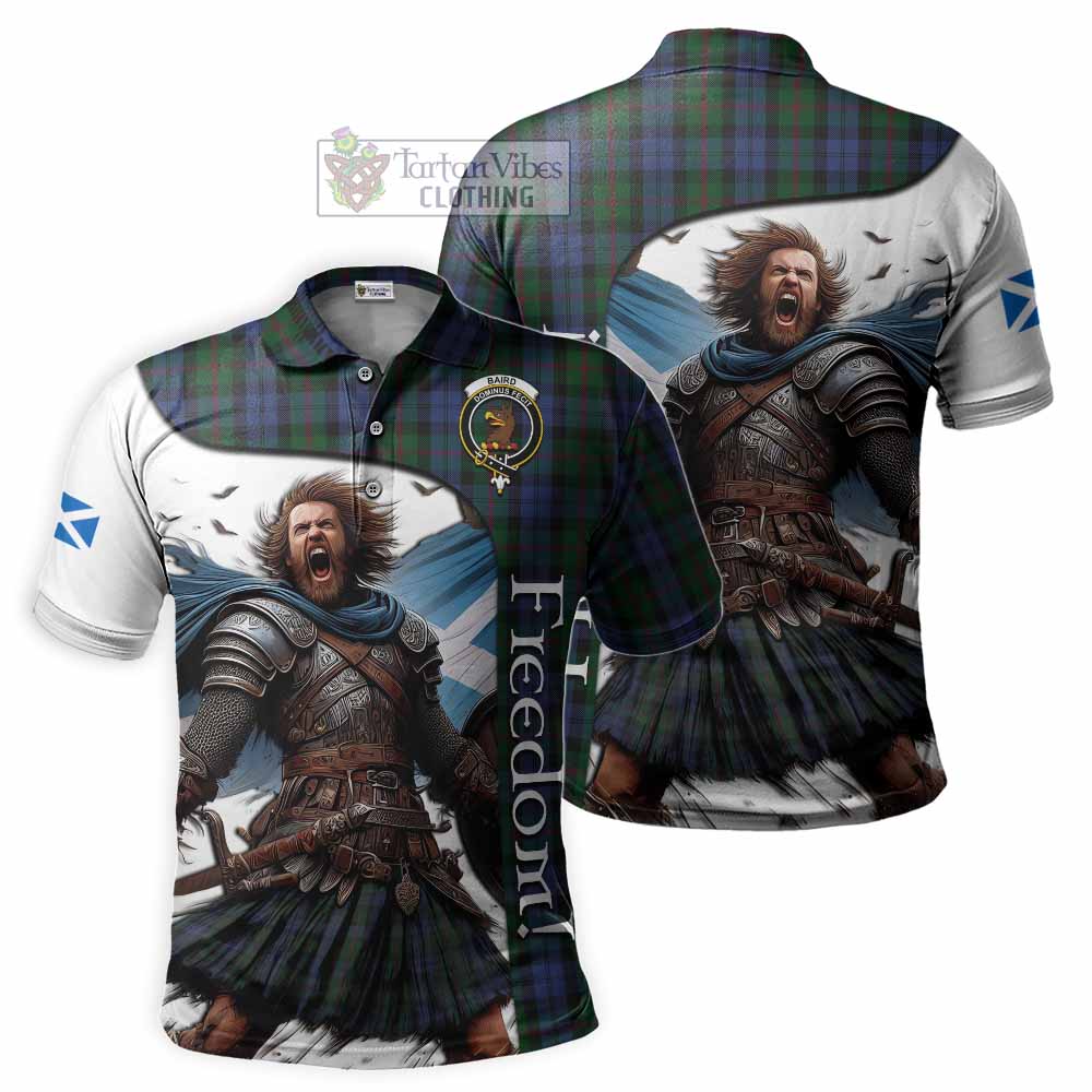 Tartan Vibes Clothing Baird Crest Tartan Polo Shirt Inspired by the Freedom of Scottish Warrior