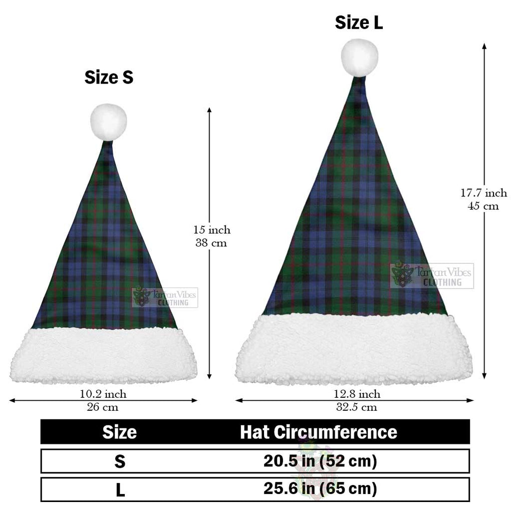 Tartan Vibes Clothing Baird Tartan Christmas Santa Hats